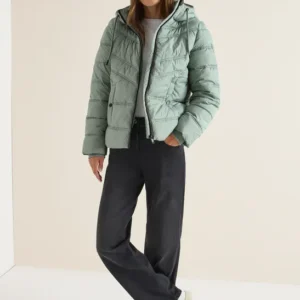 Steppjacke mit Kapuze